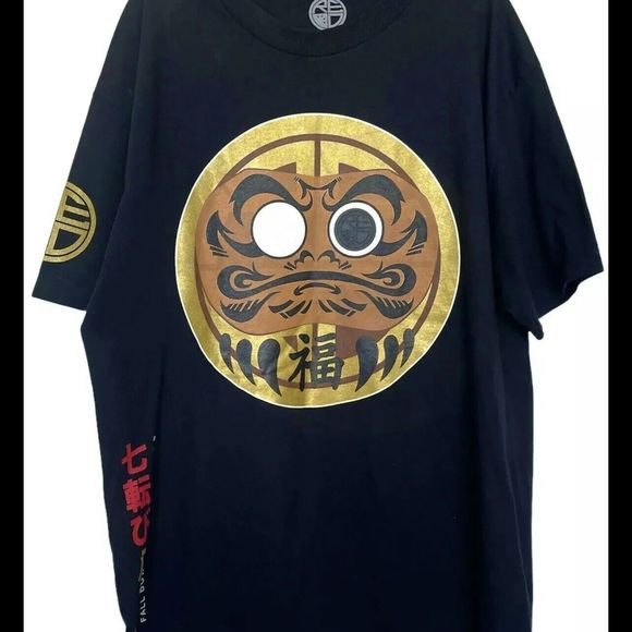 Red Label Mens T-Shirt Size Large Graphic Print Street Wear Artsy Logo Crewneck - Picture 3 of 12